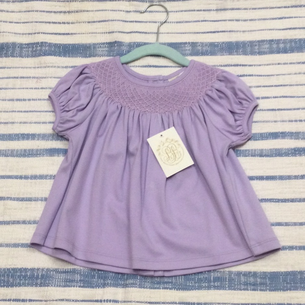 NWT TBBC puff sleeve Bettye sue smocked